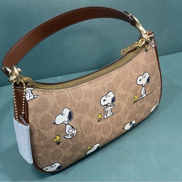 Coach Brown Snoopy Shoulder Bag - Picture 2 of 7